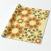 Leuke bloem bloemblaadje patroon 3 cadeaupapier (Uitgerold)