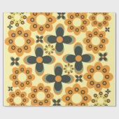 Leuke bloem bloemblaadje patroon 4 cadeaupapier (Vlak)