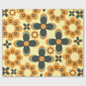 Leuke bloem bloemblaadje patroon 5 cadeaupapier (Vlak)