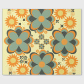 Leuke bloem bloemblaadje patroon 7 cadeaupapier (Vlak)