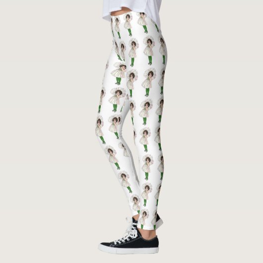 Leuke Bloem Kinderen Daisy Bloemen Cartoon Grappig Leggings (Links)