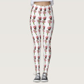 Leuke Bloem Kinderen Wild Roos Bloemen Cartoon Kin Leggings (Voorkant)