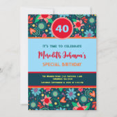 Leuke Bloemen Gepersonaliseerde Leeftijd Verjaarda Kaart (Voorkant)