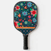 Leuke Bloemen Inspirativiteit Elegant Patroon Cust Pickleball Paddle (Voorkant)