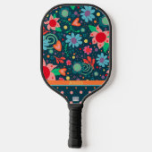 Leuke Bloemen Inspirativiteit Elegant Patroon Cust Pickleball Paddle (Achterkant)