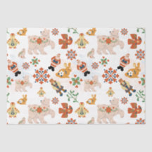 Leuke Bloemen Kerstmis Patroon met Kerstman