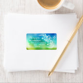 Leuke bloemen moderne bruiloft adresetiketten etiket (Insitu)