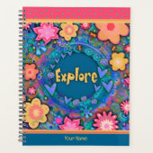 Leuke  bloemen Ontdek vrolijke inspiratie Planner (Voorkant)