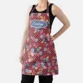 Leuke Bloemen Polkadots Patroon Cherry Red Schort (Insitu)