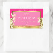 Leuke Bloemen Product Verpakking Etiketten Roze en (Tas)