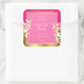 Leuke Bloemen Product Verpakking Etiketten Roze en (Tas)