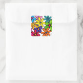leuke bloemen sticker (Tas)