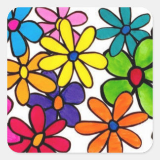 leuke bloemen sticker