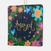 Leuke Bloemen Verbaasde  Dragonfly Inspirivity Keramisch Ornament (Links)