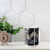 Leuke Bloemen Vogel Custom Name Koffiemok