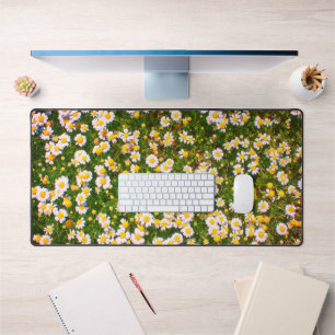Leuke Bloemen Wit Groen Daisy Meisje Natuur Bureaumat