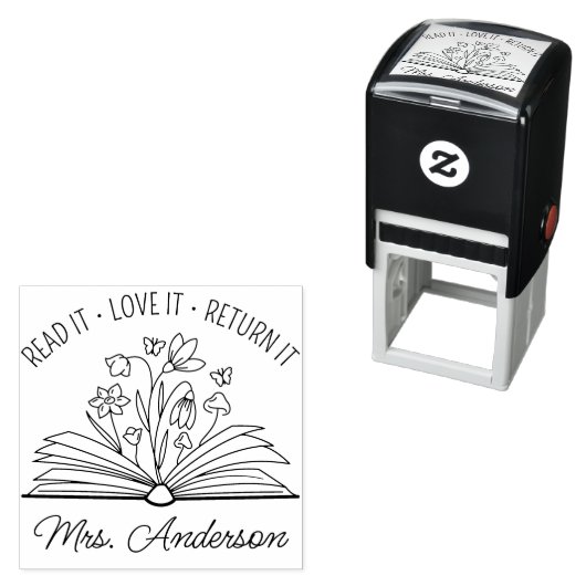 Leuke Bloemenbibliotheek Bloemen Grow your Mind Te Zelfinktende Stempel (In situ)