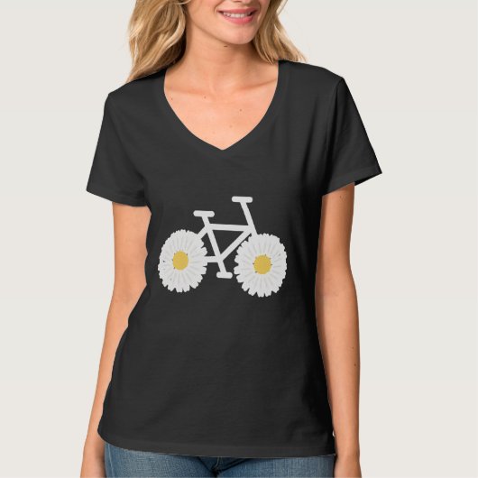 Leuke Bloemenbloem wielfiets Natuur SP T-shirt (Voorkant)