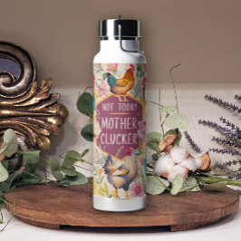 Leuke bloemenclucker niet vandaag kip waterfles