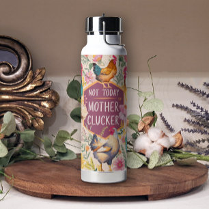 Leuke bloemenclucker niet vandaag kip waterfles