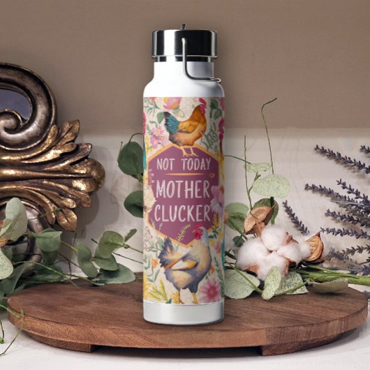 Leuke bloemenclucker niet vandaag kip waterfles