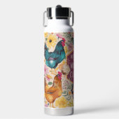 Leuke bloemenclucker niet vandaag kip waterfles (Voorkant)