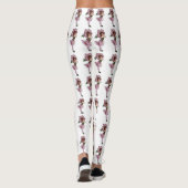 Leuke bloemenkinderen Morning Glory Floral Cartoon Leggings (Achterkant)