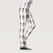 Leuke bloemenkinderen Morning Glory Floral Cartoon Leggings (Rechts)
