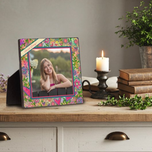 Leuke bloemenliefde harten fotobericht fotoplaat