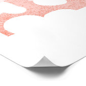 Leuke Bloemenmarkt Retro Daisy Roze Terracotta Poster (Hoek)