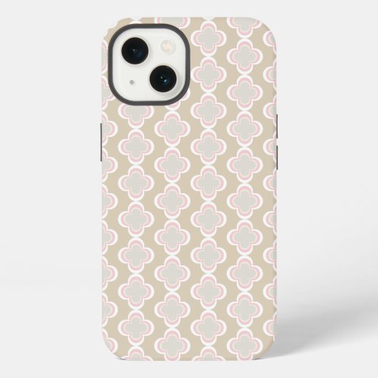 Leuke bloemenprint iPhone hoesje (Achterkant)