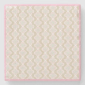 Leuke bloemenprint stenen onderzetter (Voorkant)