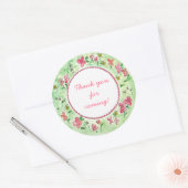 Leuke bloemensticker ronde sticker (Envelop)