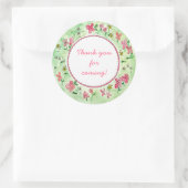 Leuke bloemensticker ronde sticker (Tas)