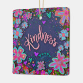 Leuke Bloemenvriendelijkheid  Hart Inspirivity Keramisch Ornament (Links)