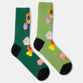 Leuke Bloemige Ontwerp Soks Sokken (Rechts)