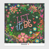 Leuke bloeminspirerende laat het Inspirerend zijn Sticker (Vel)