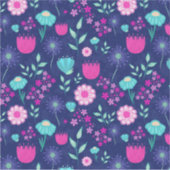 Leuke bloemmotief achtergrond sticker (Voorkant)