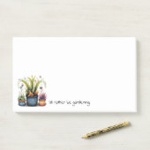 Leuke Bloempotten Ik Had Liever Tuiniert Post-it® Notes (Op bureau)