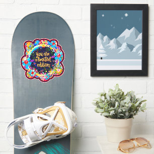 Leuke bloemrijke Limited Edition-inspiratie Sticker