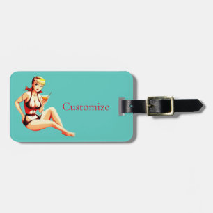 Leuke Blondine Martini Bikini Meisje Thunder_Cove Bagagelabel