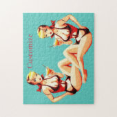 Leuke Blondine Martini Bikini Meisje Thunder_Cove Legpuzzel (Verticaal)