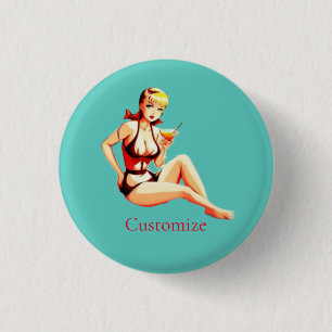 Leuke Blondine Martini Bikini Meisje Thunder_Cove Ronde Button 3,2 Cm