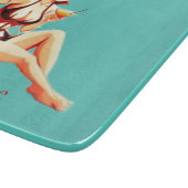 Leuke Blondine Martini Bikini Meisje Thunder_Cove Snijplank (Hoek)