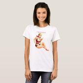 Leuke Blondine Martini Bikini Meisje Thunder_Cove T-shirt (Voorkant volledig)