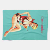 Leuke Blondine Martini Bikini Meisje Thunder_Cove Theedoek (Horizontaal)