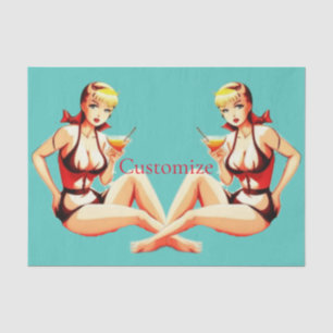 Leuke Blondine Martini Bikini Meisje Thunder_Cove Tissuepapier