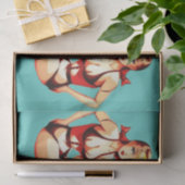 Leuke Blondine Martini Bikini Meisje Thunder_Cove Tissuepapier (Geschenk)