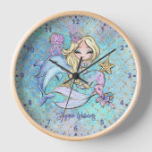 Leuke Blondine Zeemeermin Custom Meisje Slaapkamer (Voorkant)