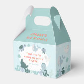 Leuke Blue Boys Onder Het Zee Waterverf Verjaardag Bedankdoosjes (Voorkant Zijde)